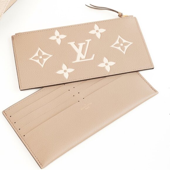 *SOLD* Louis Vuitton Félicie Pochette Monogram Empreinte Grey & Cream Leather - Picture 11 of 15